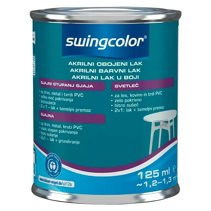 swingcolor Lak u boji - Jabuka zelene boje, 125 ml, Sjaj - Pogled sprijeda