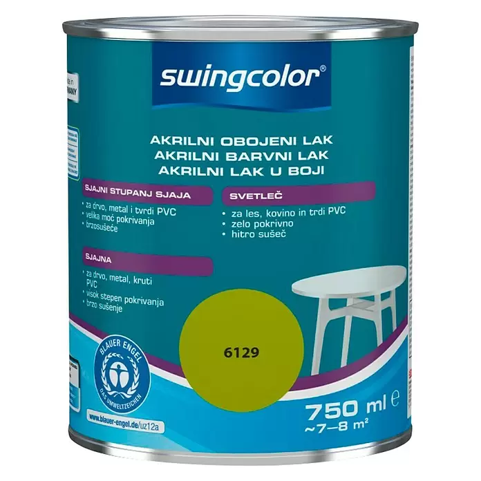 swingcolor Lak u boji - Jabuka zelene boje, 750 ml, Sjaj - Pogled sprijeda