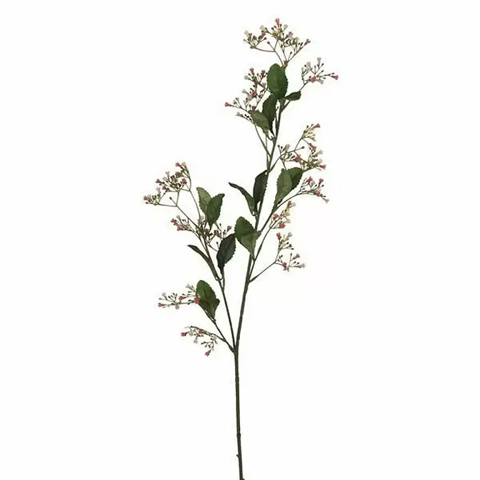 Flor artificial Escallonia - Altura: 77 cm, Rosa, Plástico - Primer plano