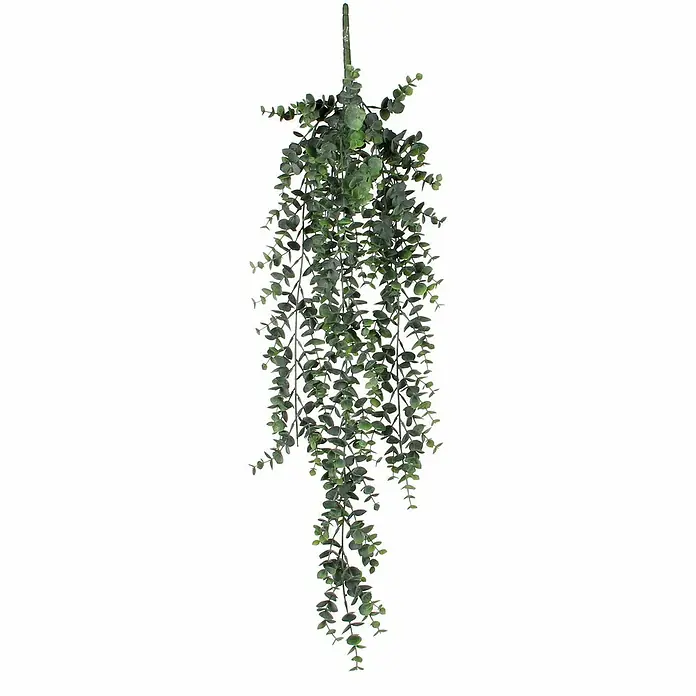 Kunstpflanze Eukalyptus - Höhe: 78 cm, Grün, Kunststoff - Detailaufnahme