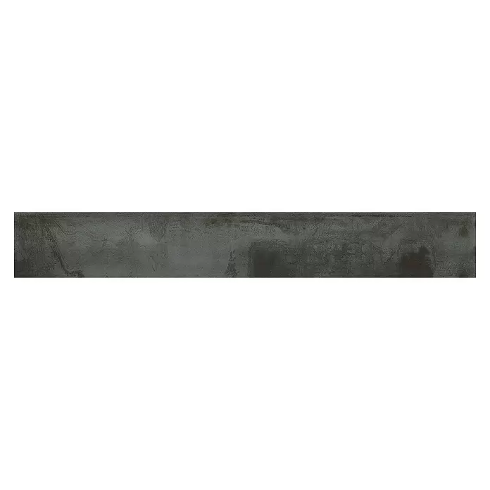 Oxyd Sockelfliese Oxyd - 8,5 x 60 cm, Schwarz, Schimmernd - Draufsicht