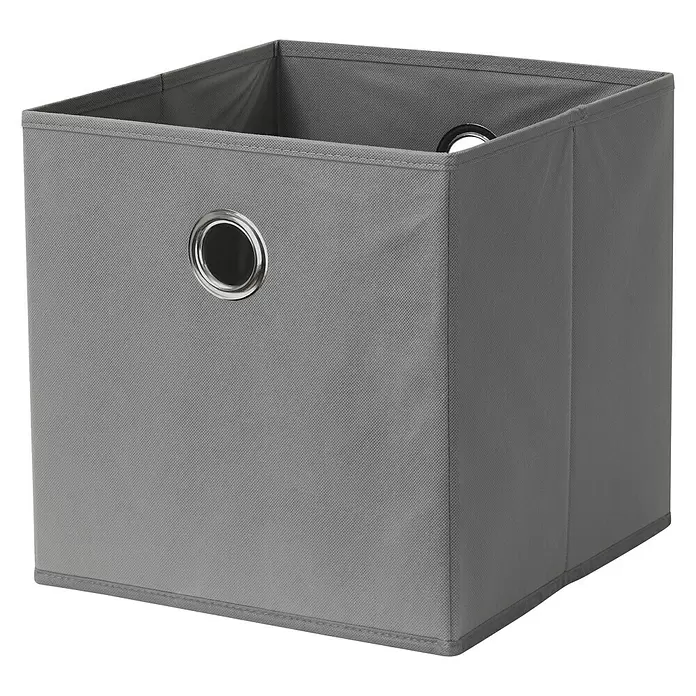 Aufbewahrungsbox Softbox - L x B x H: 320 x 320 x 320 mm, Grau - Diagonale Ansicht