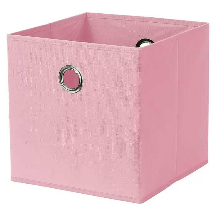 Aufbewahrungsbox Softbox - L x B x H: 320 x 320 x 320 mm, Rosa - Diagonale Ansicht