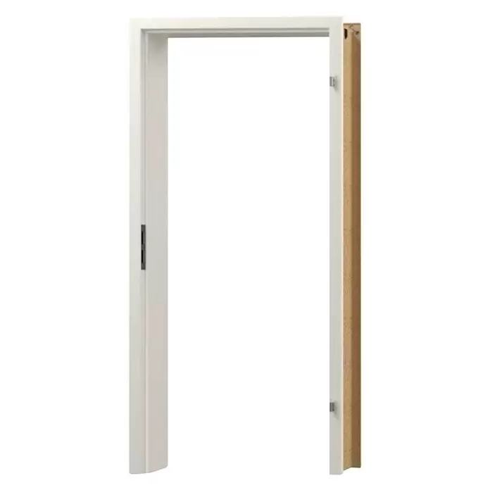 GetaDoor Aperto Dovratnik GA24 - Š x V: 650 x 2.000 mm, DIN graničnik: Desno, Bijele boje, Debljina stijenke: 125 mm - Pogled sprijeda