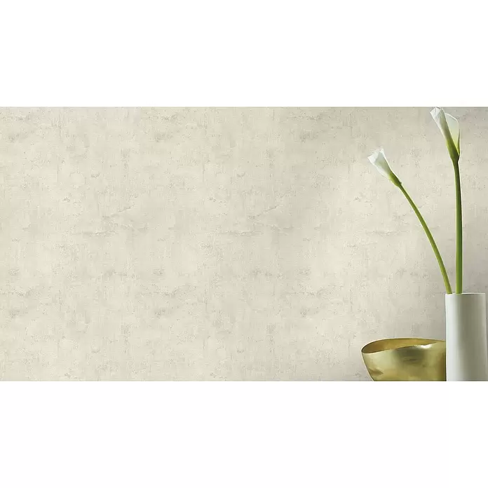 Rasch Tapetenwechsel Vliestapete - Beige, Betonoptik, 10,05 x 0,53 m - Stimmungsaufnahme