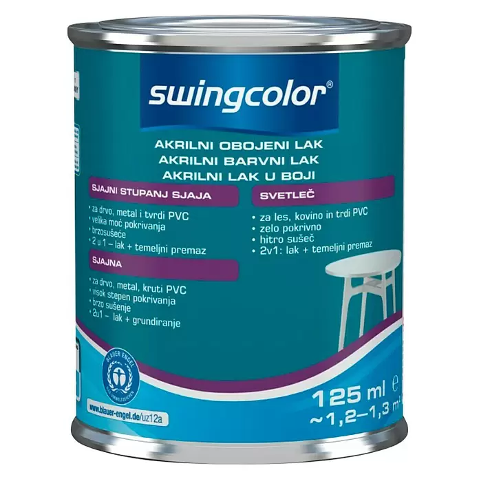 swingcolor Lak u boji - Antracit siva, 125 ml, Sjaj - Pogled sprijeda