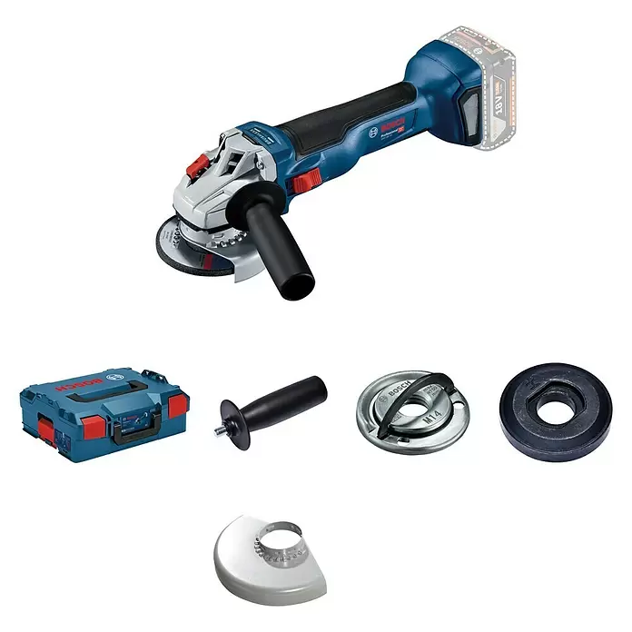 Bosch Professional Akku-Winkelschleifer GWS 18V-10 - 18 V, Ohne Akku, Durchmesser Scheibe: 125 mm - Diagonale Ansicht