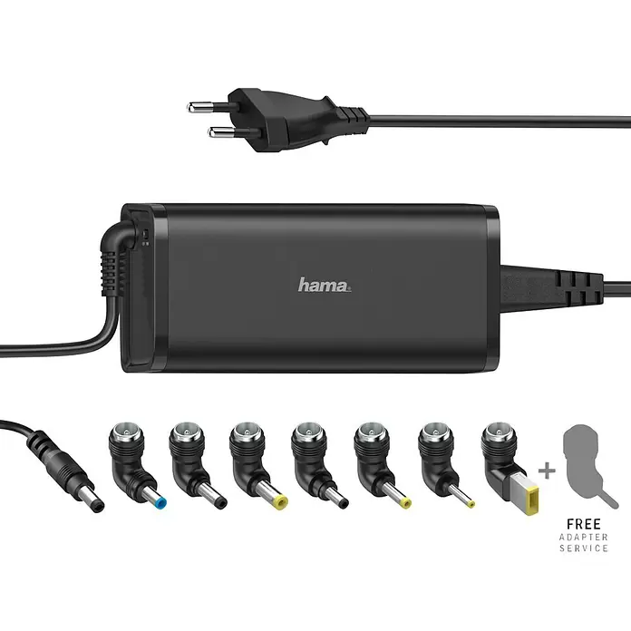 Hama Universal-Netzteil Notebook - 90 W, Schwarz, Ausgangsstrom: 5,6 A - Draufsicht