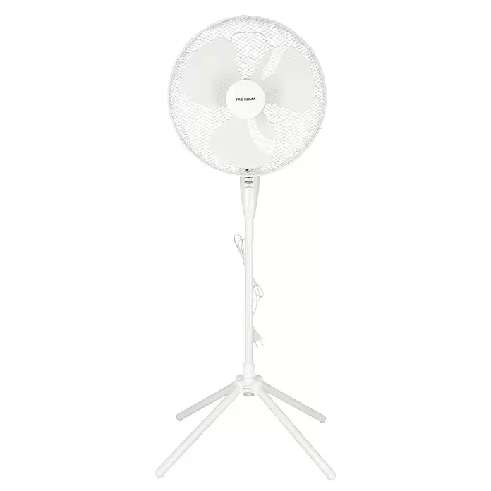 Proklima Standventilator - Weiß, Durchmesser: 40 cm, 50 W, 2.427 m³/h - Vorderansicht