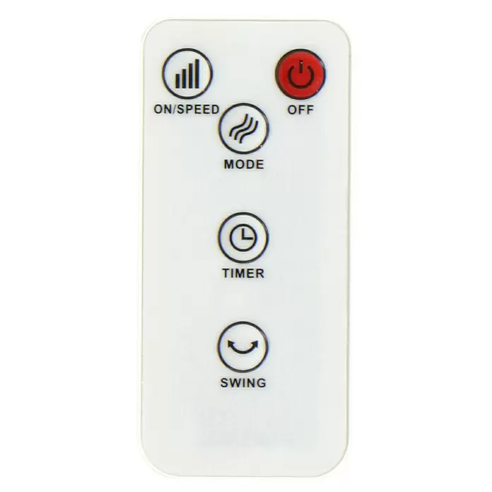 PR Klima Ventilador de torre Comfort Tower I - Blanco, 78 cm, 50 W, 258 m³/h, Temporizador - Vista frontal