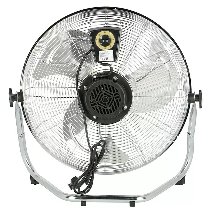 PR Klima Ventilador de suelo Speed - Plateado, 45 cm, 100 W, 4.770,6 m³/h - Vista trasera