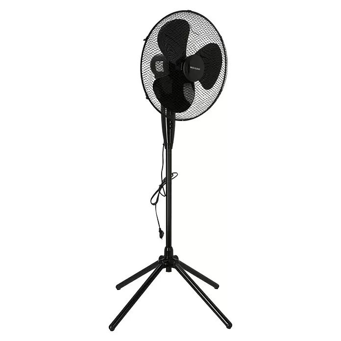 PR Klima Ventilador de pie Acapulco - Negro, Diámetro: 40 cm, 50 W, 2.427 m³/h - Vista angular
