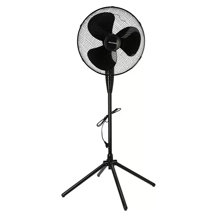 PR Klima Ventilador de pie Acapulco - Negro, Diámetro: 40 cm, 50 W, 2.427 m³/h - Vista frontal