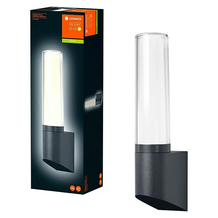 Ledvance LED-Außenwandleuchte - 7 W, 98 x 68 x 33,1 cm, Aluminum, IP44 - Diagonale Ansicht