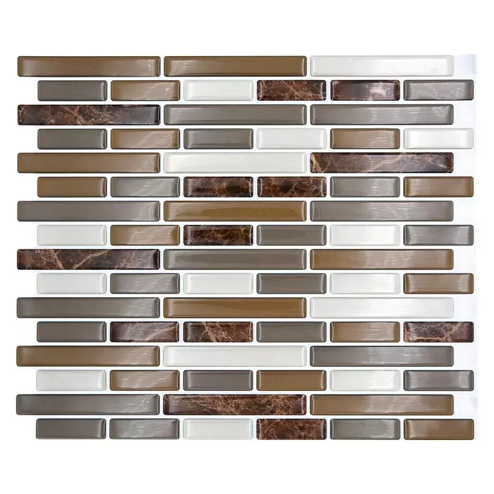 Öntapadós mozaik Marble SVM 24088 - 4 db, Vinyl, Barnát keverjünk össze - Felülnézet