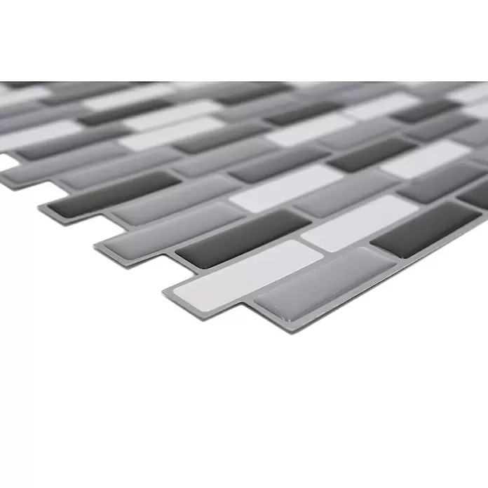 Selbstklebemosaik SVM 24086 - 4 Stk., 23,6 x 25,5 cm, Vinyl, Grau/Silber - Detailaufnahme
