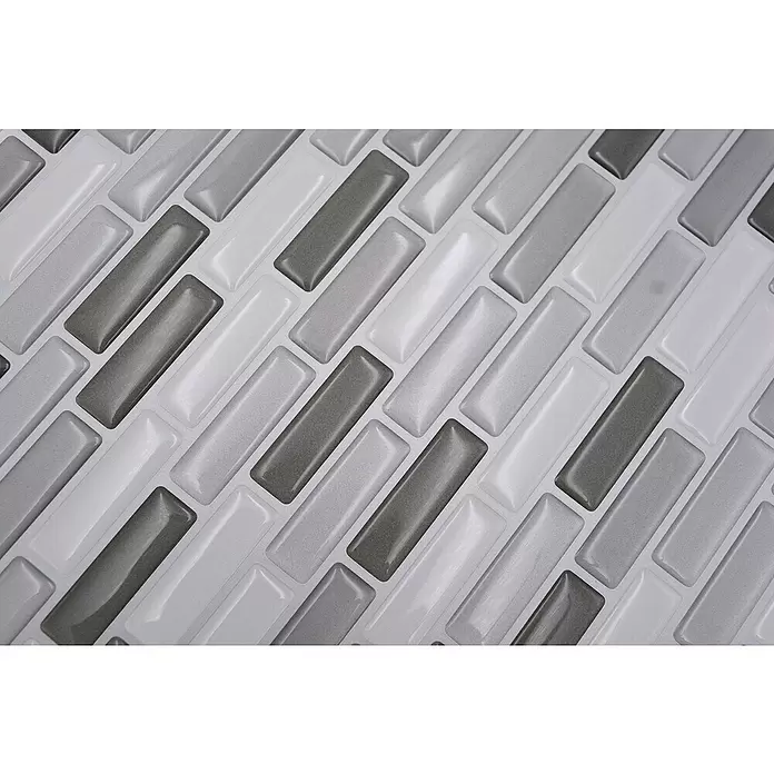 Selbstklebemosaik SVM 24086 - 4 Stk., 23,6 x 25,5 cm, Vinyl, Grau/Silber - Detailaufnahme