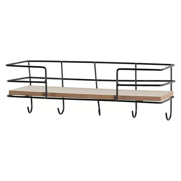 Regalux Wandregal - L x B x H: 30 x 10 x 10 cm, Metall - Vorderansicht