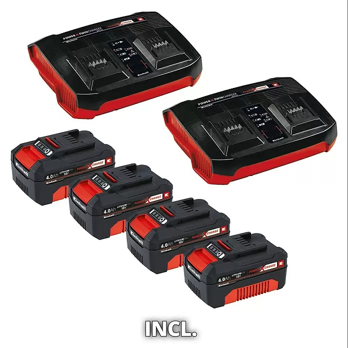 Einhell Power X-Change Akku-Rasenmäher GE-CM 36/47 S HW Li - 18 V, 4 Akkus, 4 Ah, Schnittbreite: 47 cm - Diagonale Ansicht