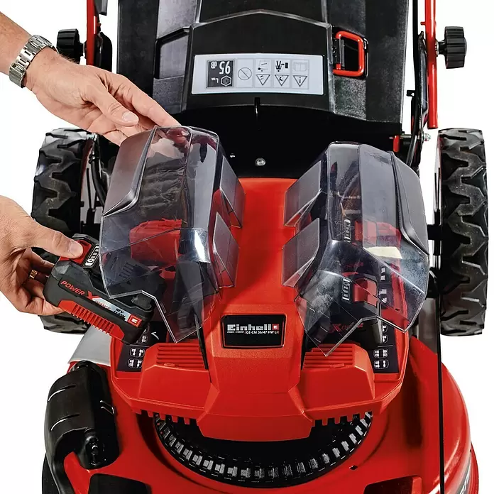 Einhell Power X-Change Akumulatorska kosilica - 18 V, 4 baterije, 4 Ah, Širina reza: 47 cm - Detaljan prikaz