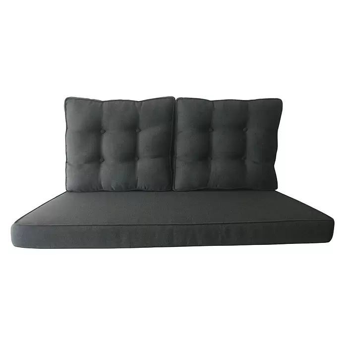 Sunfun Ersatzkissen - Anthrazit, Passend für: Sunfun Neila 2er-Loungesofa - Vorderansicht