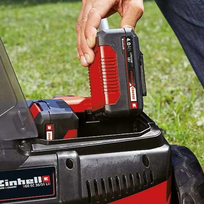 Einhell Power X-Change Akumulatorski prozračivač trave GC-SC 36/31 Li-Solo - 18 V, Bez akumulatora, Radna širina: 31 cm - Detaljan prikaz