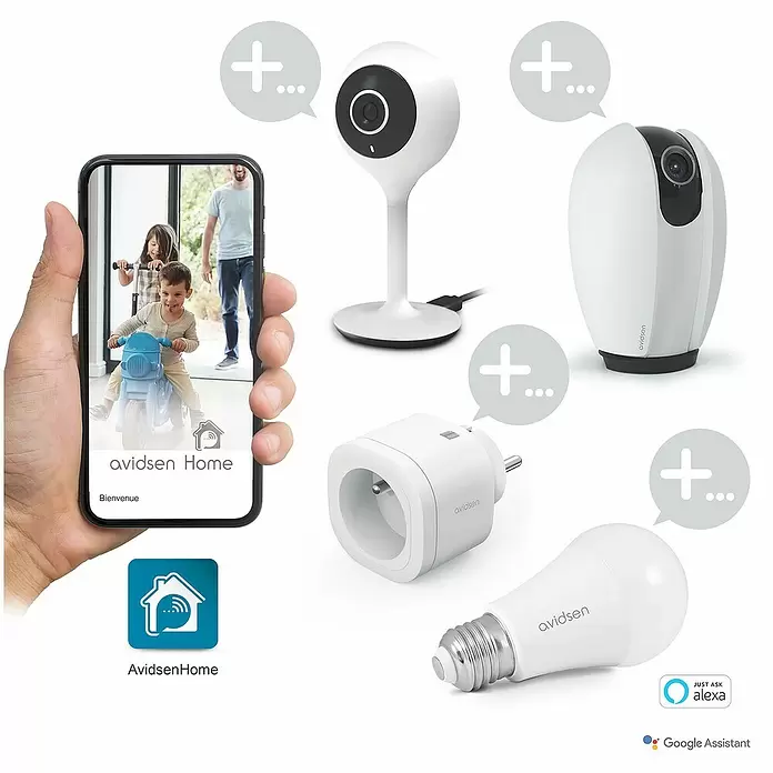 Avidsen Überwachungskamera HomeCam360 - Erfassungswinkel: 360 °
