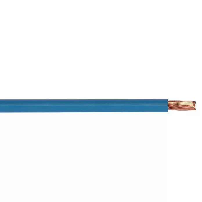 Aderleitung Meterware H07 V-K - Blau, 6 mm² - Detailaufnahme