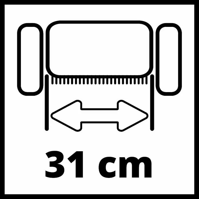 Einhell Power X-Change Akku-Vertikutierer GC-SC 36/31 Li-Solo - 18 V, Ohne Akku, Arbeitsbreite: 31 cm - Skizze