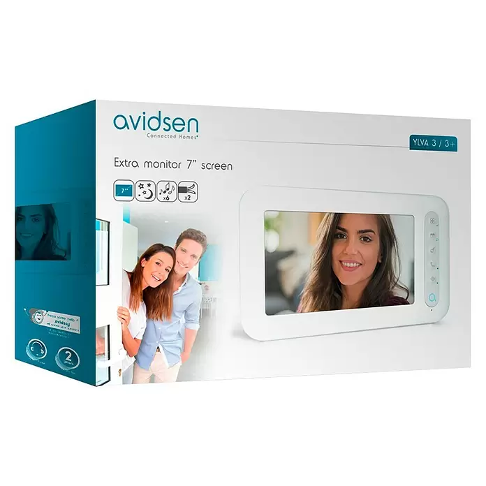 Avidsen Ylva3+ Türsprechanlagen-Monitor - 800 x 480 Pixel - Diagonale Ansicht