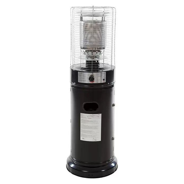 Sunred Staande terrasverwarmer Propus - 11.000 W, Zwart, Hoogte: 126 cm - Vooraanzicht