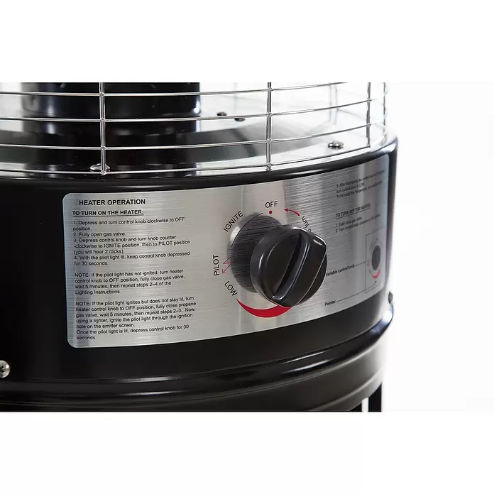 Sunred Staande terrasverwarmer Propus - 11.000 W, Zwart, Hoogte: 126 cm - Close-up