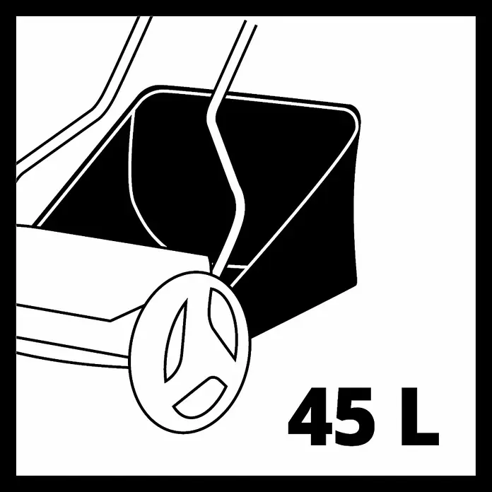 Einhell Power X-Change Akku-Spindelmäher GE-HM 18/38 Li-Solo - Ohne Akku, 4 Ah, Schnittbreite: 38 cm - Skizze