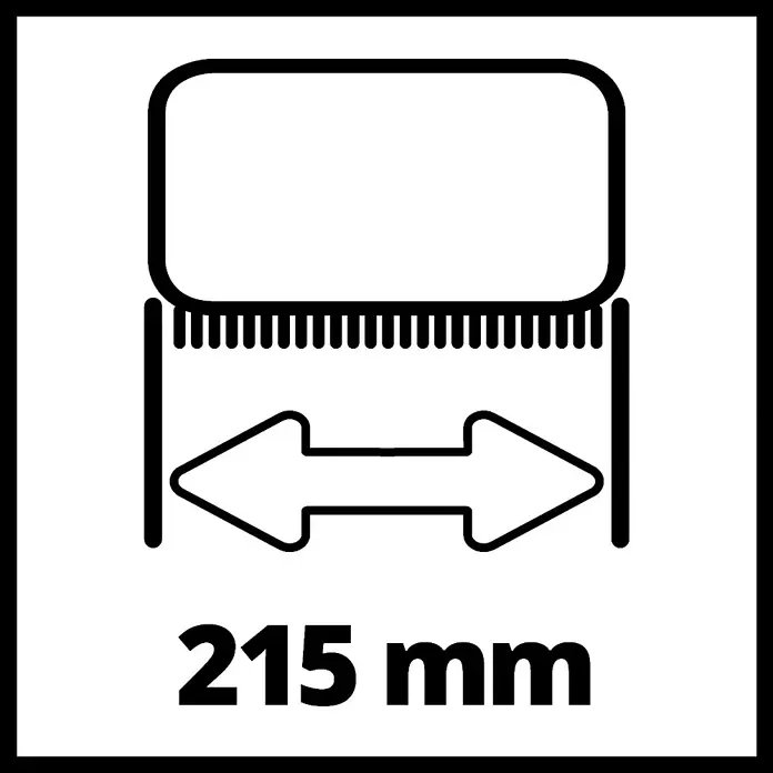 Einhell Power X-Change Gartenbürsteneinsatz Medium Stein für Picobella - Nylon, Passend für: Einhell manuelle Akku-Kehrmaschine Picobella - Skizze