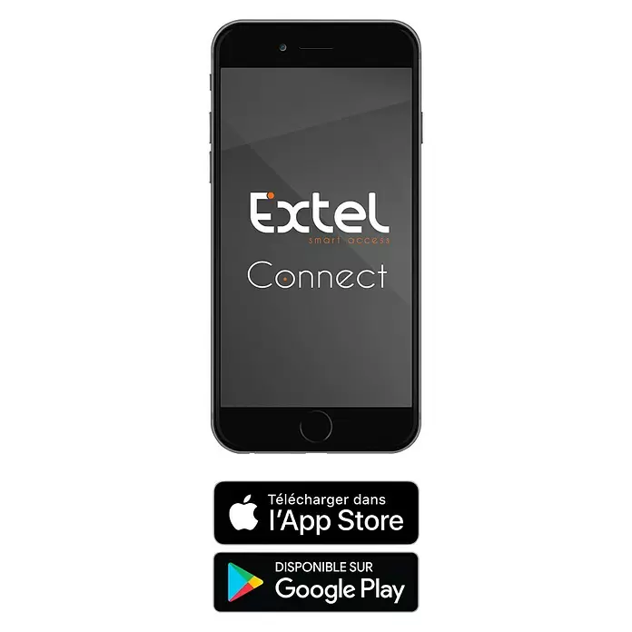 Extel Funk-Video-Türsprechanlage Connect - Drahtgebunden, 7″, 800 x 480 Pixel - Vorderansicht