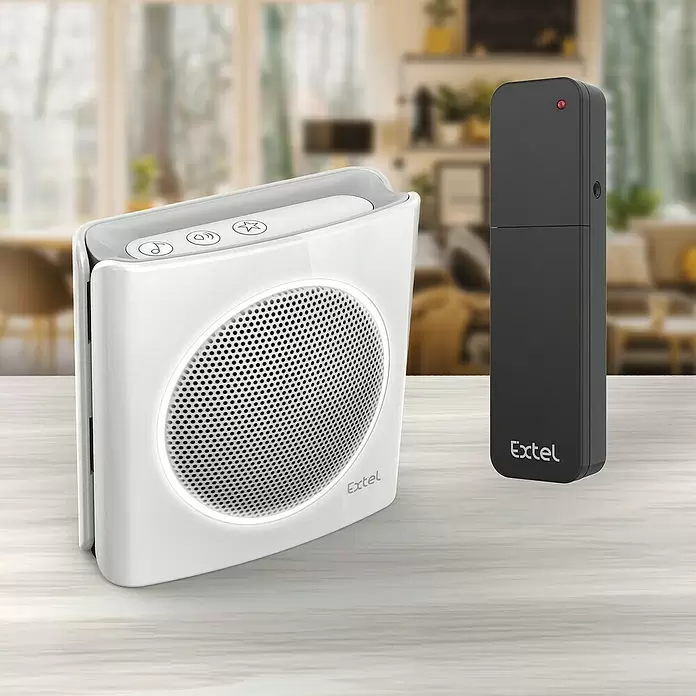 Extel Funk-Erweiterung Klingel - Drahtlos, Batteriebetrieben, 200 m - Stimmungsaufnahme