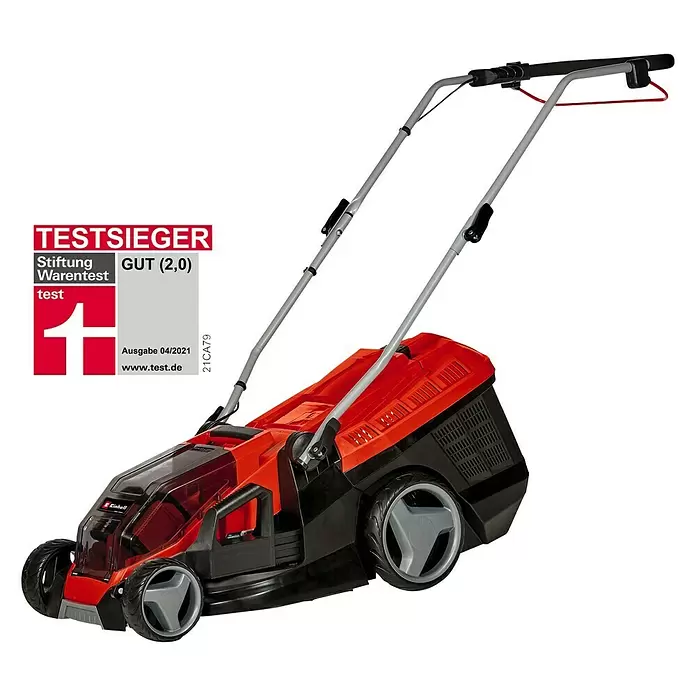 Einhell Power X-Change Akku-Rasenmäher GE-CM  36/36 LI - 18 V, 2 Akkus, 4 Ah, Schnittbreite: 36 cm - Diagonale Ansicht