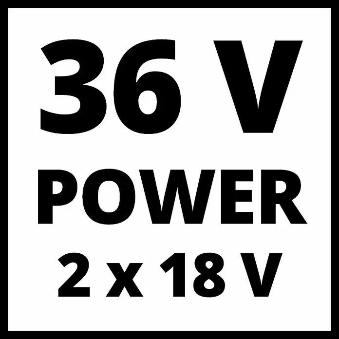Einhell Power X-Change Akku-Rasenmäher GE-CM  36/36 LI - 18 V, 2 Akkus, 4 Ah, Schnittbreite: 36 cm - Skizze