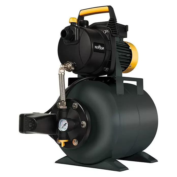Neptun Grupo de presión NHW-E 68 - 650 W, Capacidad de bombeo máx.: 3.800 l/h, Presión máx.: 3,6 bar - Vista angular
