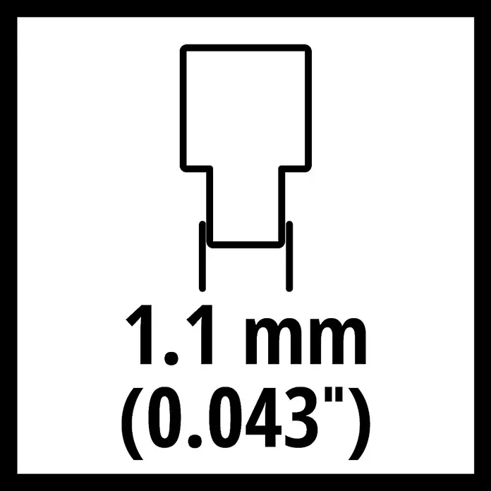Einhell Power X-Change Sägekette - Passend für: alle Einhell Kettensägen, Treibglieder: 40 Stk. - Skizze