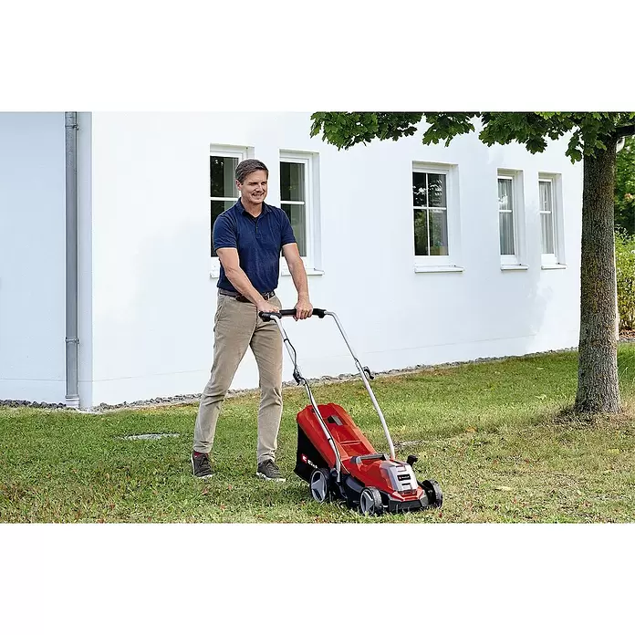 Einhell Power X-Change Akumulatorska kosilica GE-CM 18 / 33LI - 18 V, 1 baterija, 4 Ah, Širina reza: 33 cm - Proizvod u upotrebi