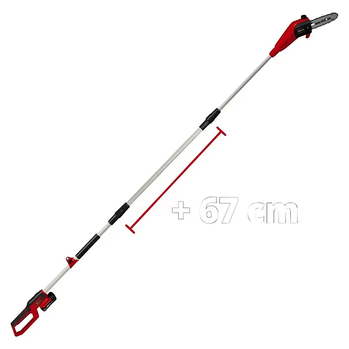 Einhell Power X-Change Akku-Hochentaster GC-LC 18/20LI T-SOLO - 18 V, Ohne Akku - Diagonale Ansicht