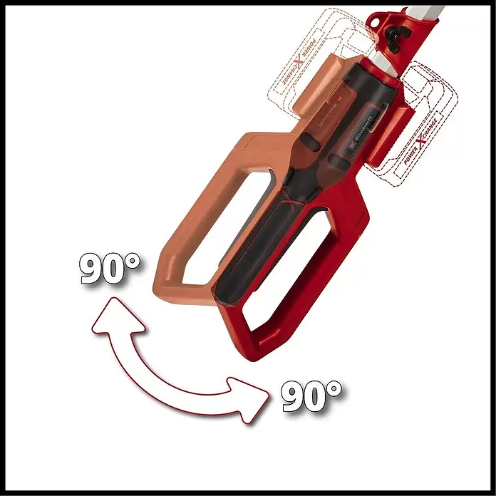 Einhell Power X-Change Akku-Heckenschere GC-HH 18/45 LI T-SO - 18 V, Li-Ionen, Ohne Akku, Schnittlänge: 41 cm - Detailaufnahme