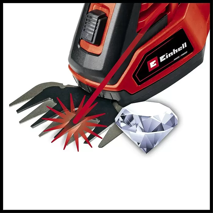 Einhell Power X-Change Akumulatorske škare za travu i grmove GE-CG 18/100 Li-Solo - 18 V, Bez akumulatora - Detaljan prikaz