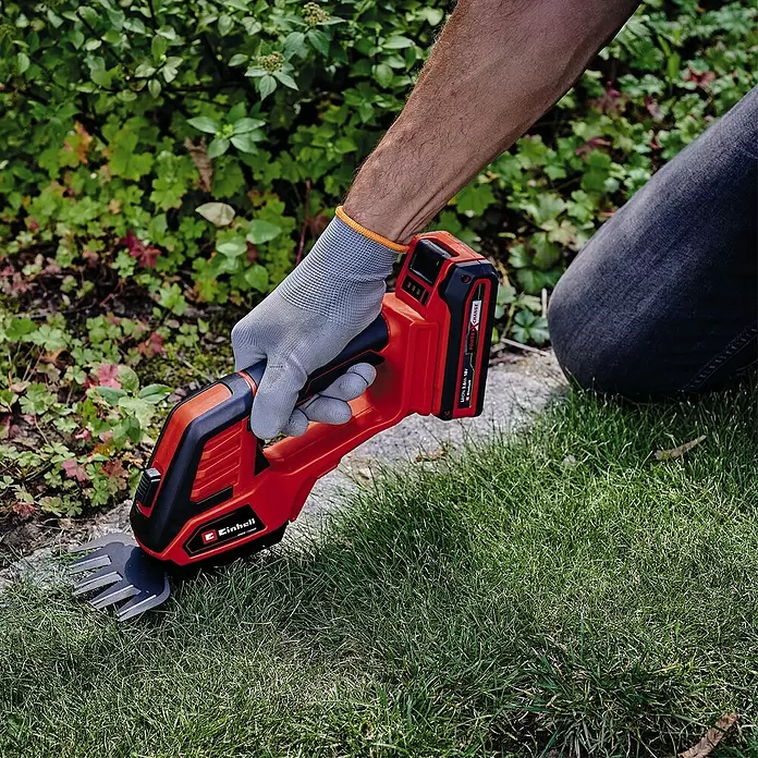 Einhell Power X-Change Akumulatorske škare za travu i grmove GE-CG 18/100 Li-Solo - 18 V, Bez akumulatora - Proizvod u upotrebi
