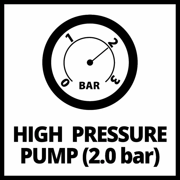 Einhell Power X-Change Akku-Klarwasserpumpe GE-PP 18 RB LI SOLO - 18 V, Ohne Akku, Max. Fördermenge: 3.000 l/h - Skizze