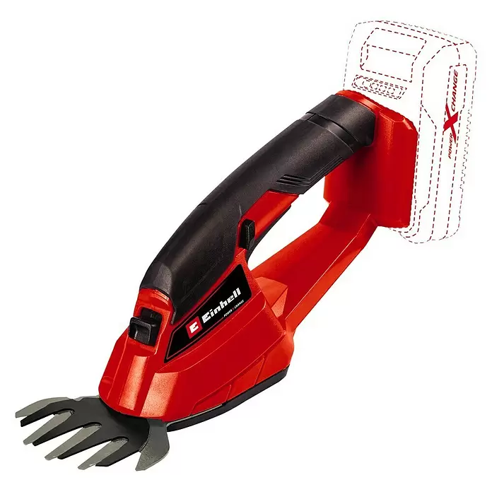 Einhell Power X-Change Akku-Grasschere GE-CG 18/1 LI-SOLO - 18 V, Ohne Akku, Schnittbreite: 100 mm - Diagonale Ansicht