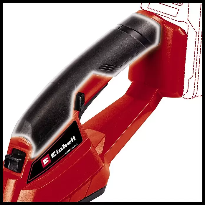 Einhell Power X-Change Akku-Grasschere GE-CG 18/1 LI-SOLO - 18 V, Ohne Akku, Schnittbreite: 100 mm - Detailaufnahme