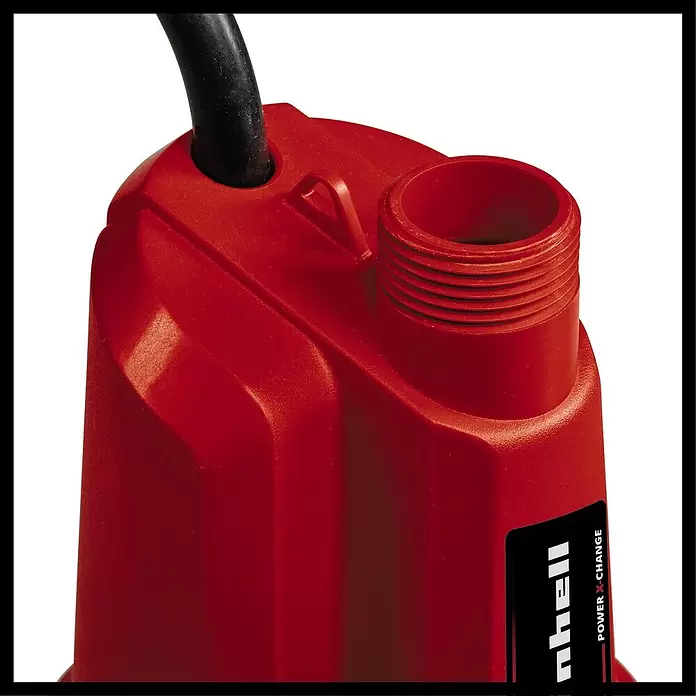 Einhell Power X-Change Akku-Klarwasserpumpe GE-SP 18 Li - 18 V, Ohne Akku, Max. Fördermenge: 5.000 l/h - Detailaufnahme