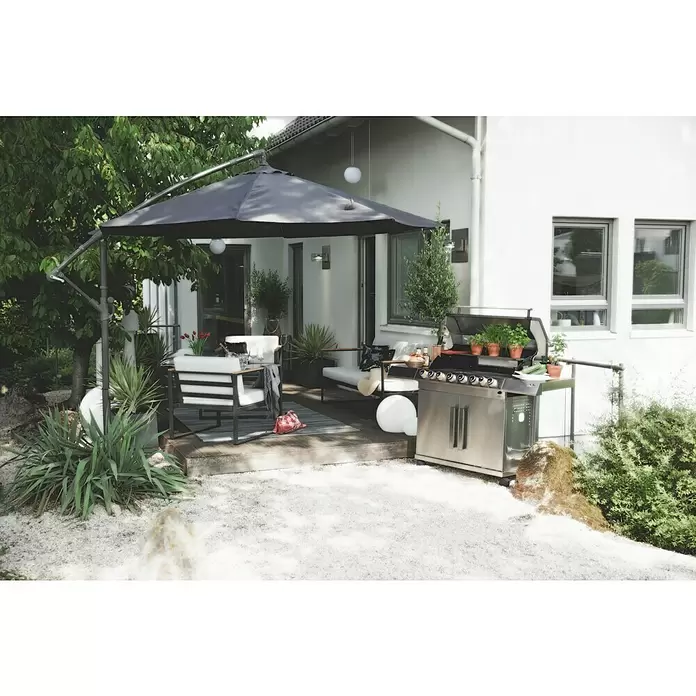 SENSUM Loungemöbel-Set - 5 -tlg., Aluminium, Schwarz - Stimmungsaufnahme